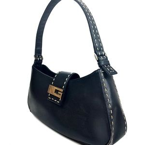 Guess black leather purse